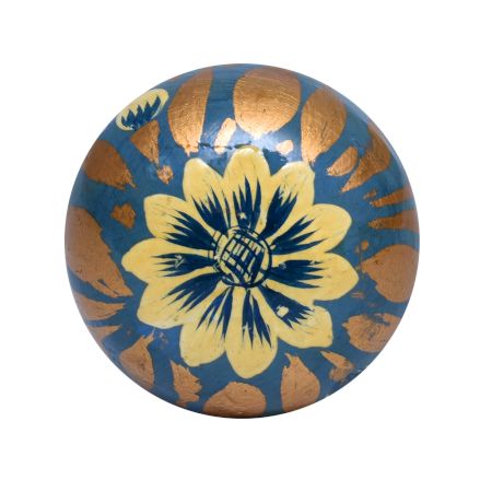 Hand Made Golden Floral Petals Indian Kashmiri Cabinet Knobs